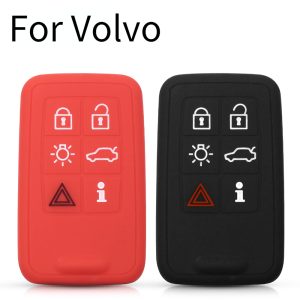 Car Styling 6 Buttons Silicone Rubber Smart Remote Key Case Fob Protection Cover for Volvo S40 S60 S80 V50 V70 XC60 XC70