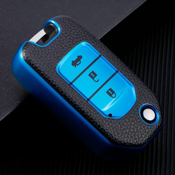 Suitable for Honda, Textured Key Protection Case with Classic Wear-resistant and Scratch Resistant Design, Enhancing the Level and Protection of Car Keys, Keeping Your Keys Brand New and Beautiful