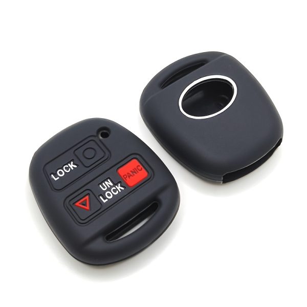 Suitable for Toyota Straight Handle FJ Land Cruiser for TOYOTA Yaris Corolla RAV4 Prado Yaris Tarago Silicone Anti-Fall Car Key Case