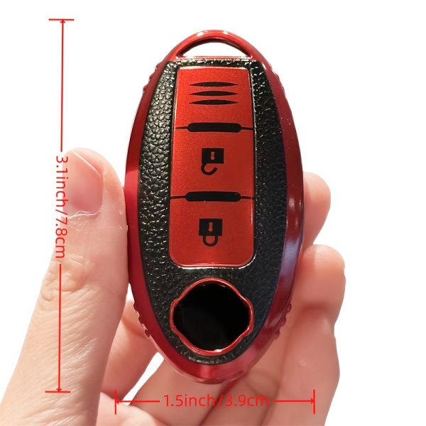TPU Car Key Case for Nissan-Tiida Qashqai X-TRAIL Terra18 370Z MARCH 15 High-end models 3 button for Nissan Car Key Fob Case Cover